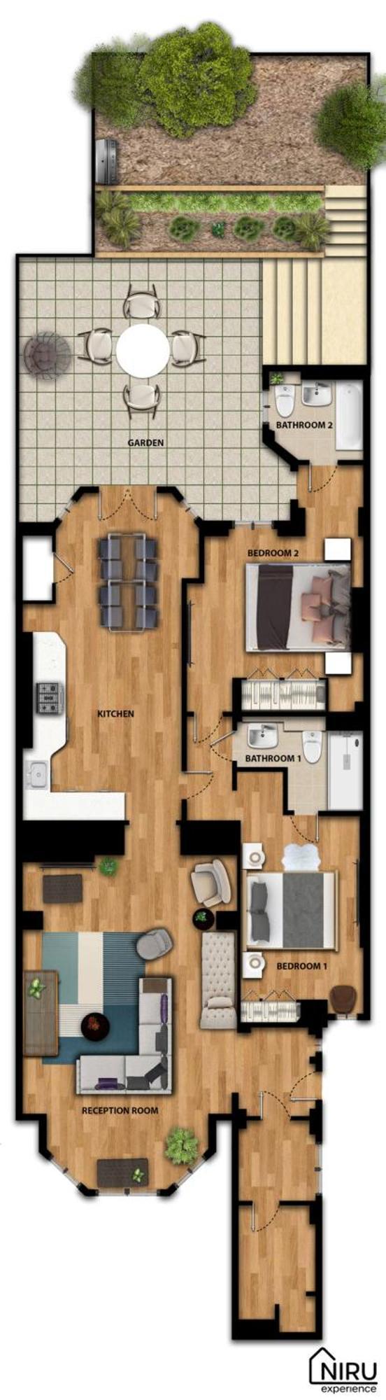 Niru Experience Luxury Boutique Garden 2Bd 2Ba Apartment London Bagian luar foto